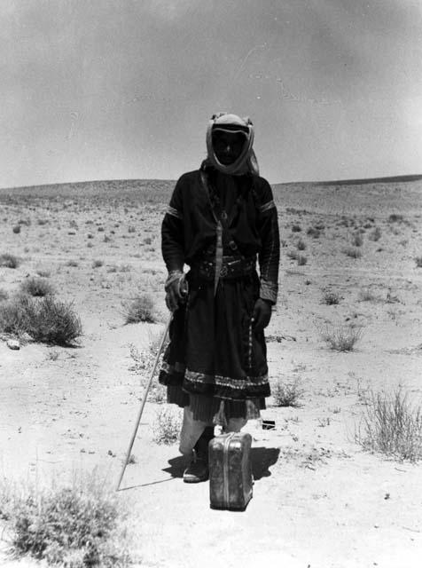 Bedouin in Wadi between Turaif and Qaf