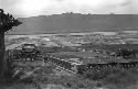 Shansi, September 1935, vast landscape beyond, wall to right