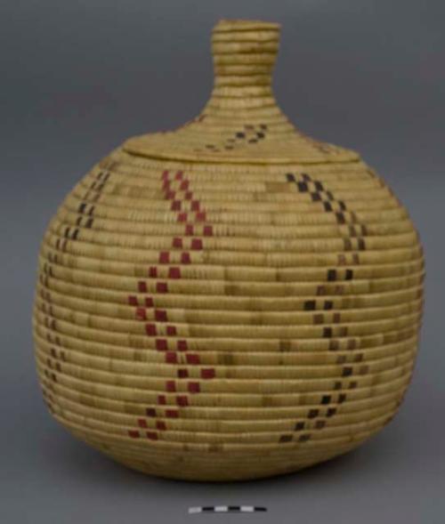 Basket, zigzag decoration