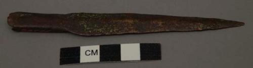 Metal, copper projectile point