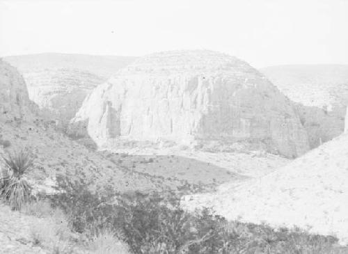 Southeast of camp, Northeast of El Paso