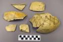 Restorable jeddito black-on-yellow potsherd