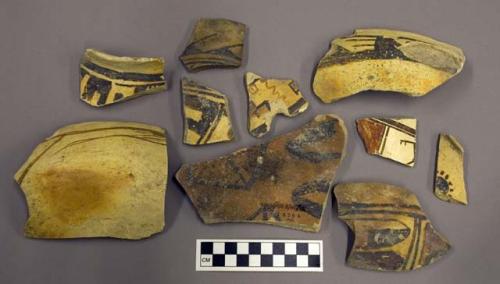 Selected potsherds