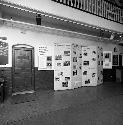 Front hall exhibit  "Renovation, Restoration and Renewal" 1986