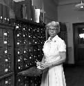 Miss Margaret Currier, Librarian at Peabody Museum before Tozzer Library opened