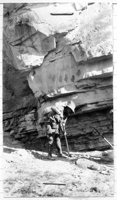 Oak Creek near above place. Red paint. 1928