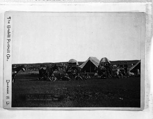 "A mess scene", scene on "round up" of 1887 in Dakota