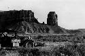 Claflin-Emerson Expedition, Fremont River, automobile in foreground