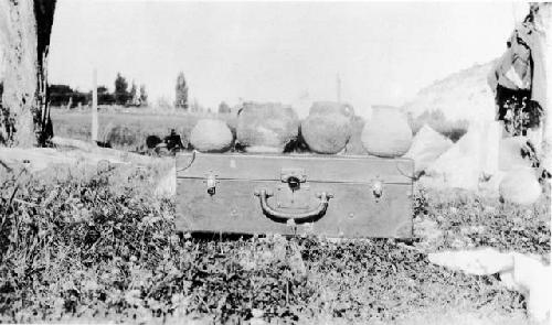 Claflin-Emerson Expedition, Fremont River, group of pots