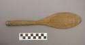 Wooden spatula for pottery making