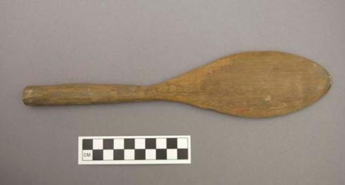 Wooden spatula for pottery making