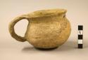 Fine geometric plain pottery mug