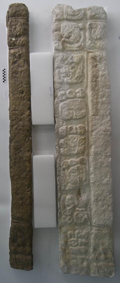 Cast of part of inscription around base of Stela N, north section