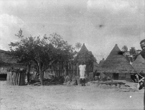 Village medicine man and chief's grave