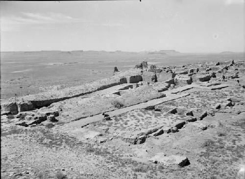 Excavated Church 1(A); Church 2(B), friary rooms