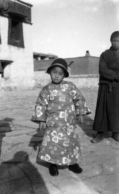 Portrait of child in hat