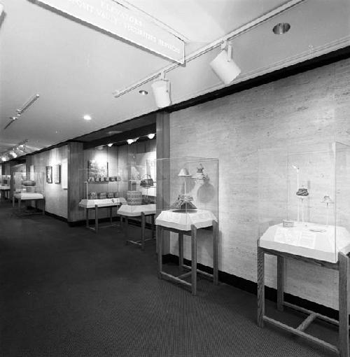 Basketry exhibit at State Street Bank, 1984