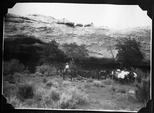 Landscape with camp