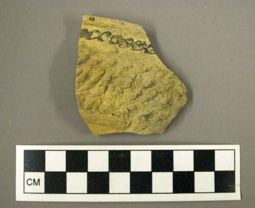 Jeddito black-on-yellow potsherd