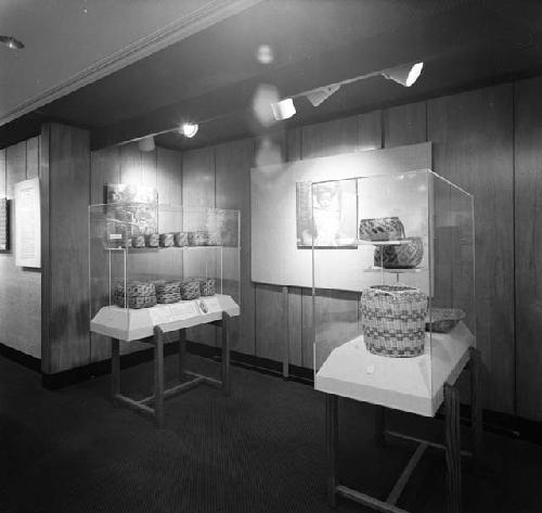 Basketry exhibit at State Street Bank, 1984