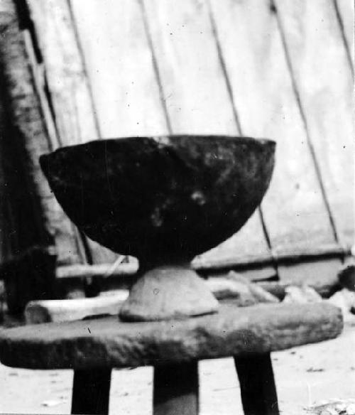 Locally made pottery brazier