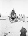 Mongol camel caravan