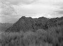 View of the ruins on the east peak