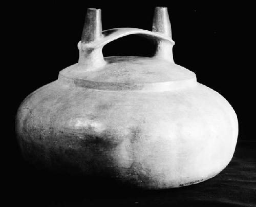 Double spouted and fluted vessel