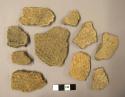 Ceramic body sherds with coarsely textured surface