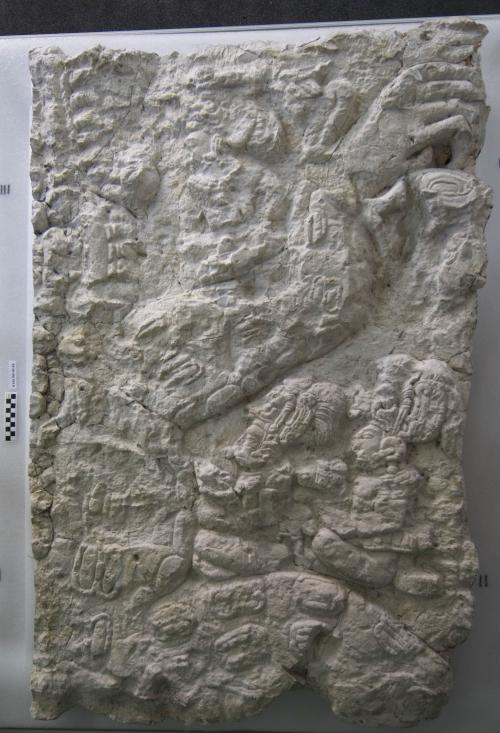 Cast of part of Altar T top - 1/2 crocodile, right