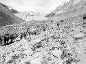 Ascending to Saser glacier, caravan ascending