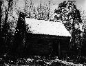 Front view of cabin about 100 yards south of Mount Olivet Church