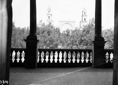 View of building from porch