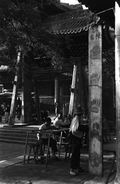 Court of Ch'eng-huang Miao, Sian, food stall