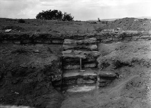 Site 143, Stairway at North point of Kiva