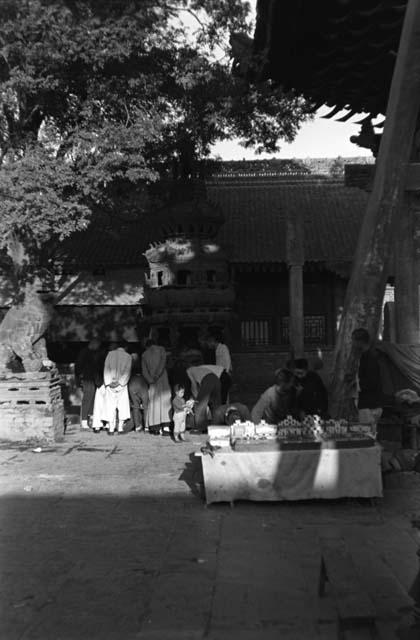 Court of Ch'eng-huang Miao, Sian, the main terrace