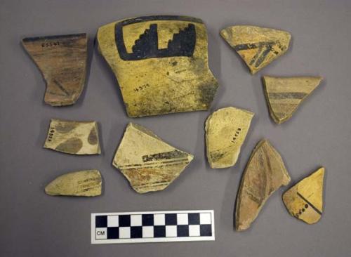 Selected potsherds