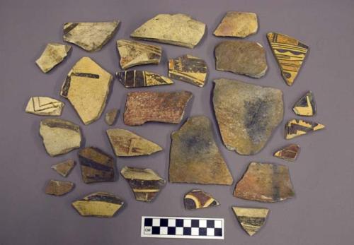 Selected potsherds