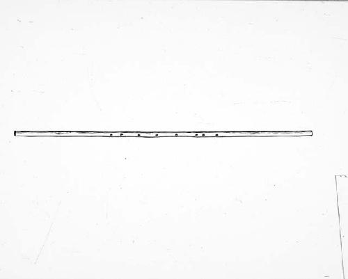 Drawing of measuring stick for scaling vessels