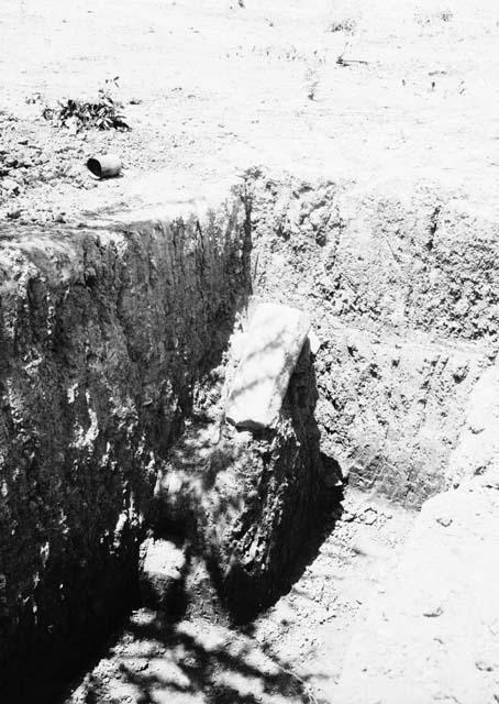 Excavation 4-31 - looking east from top of bank