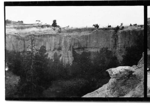 Landscape with canyon