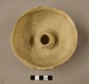 Plain pottery cup rimmed jar
