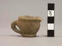 Plain pottery miniature cup