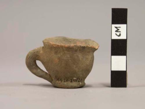 Plain pottery miniature cup
