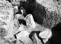 Broken stone columns and altar stones, trench 9