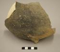 Fragments of undecorated pottery jar