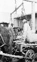 Weighing flour, market in Chuguchat from tape transcript, ox cart