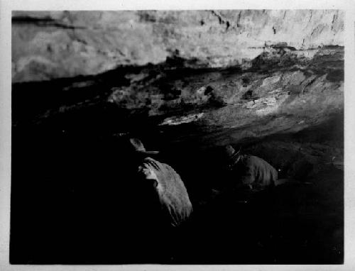 Jim, Waldo working at northeast end of cave