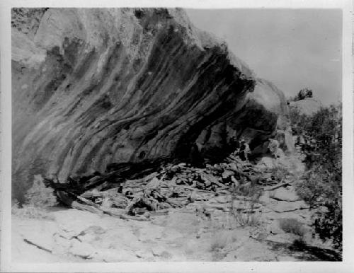 Log house site above Colorado River