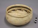 San Bernardo black on yellow pottery bowl